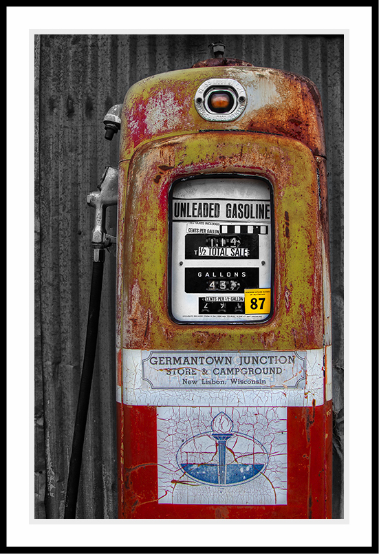 Old time gas pump.